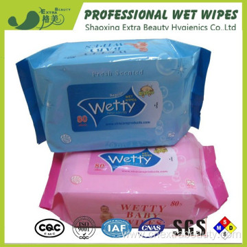 OEM Organic Tender Baby Brands Nonwoven Wet Wipes